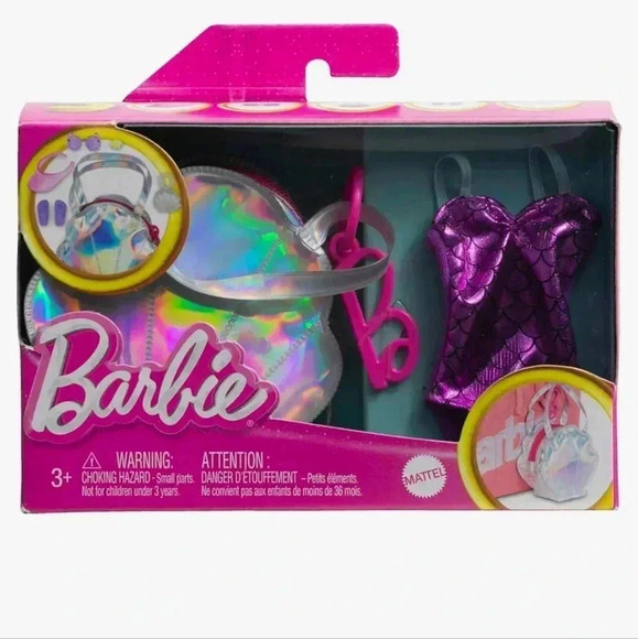 Mattel Other - BARBIE  Clothes Set, Beach-Themed with Swimsuit, 5 Acessories